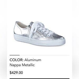 Paul Green super soft Tamara silver metallic sneaker